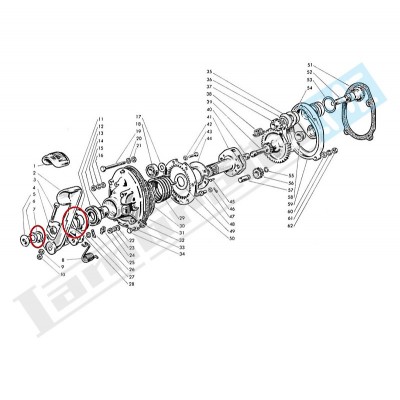 Anello elastico spallamento leva avviamento