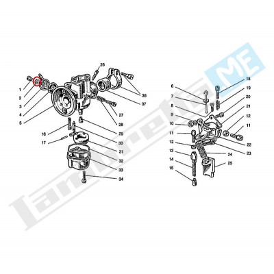 Guarnizione tappo Ø 6x10x1,5mm