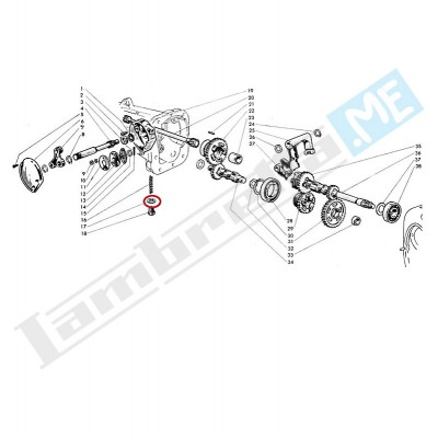 Guarnizione tappo 16x24x1,5mm