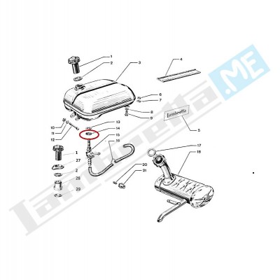 Guarnizione rubinetto benzina