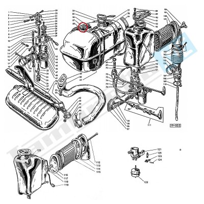 Cilindretto fascia serbatoio