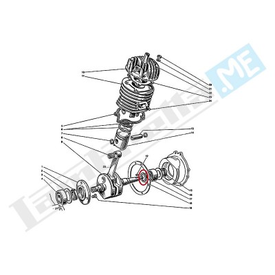 Rondella spallamento per M 217