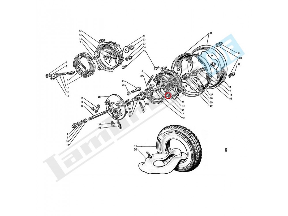 Rondella spessa 2,5 mm