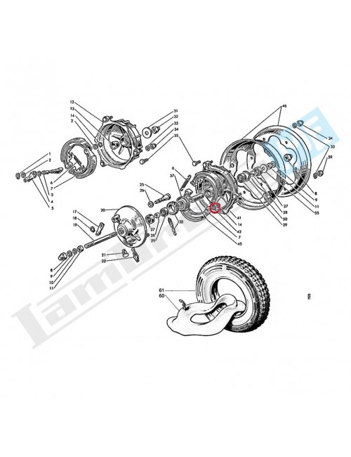 Rondella spessa 2,5 mm