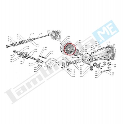 Guarnizione per supporto ruota 8mm