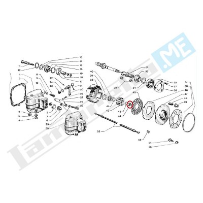 Dado ribassato 8mm, chiave 14mm