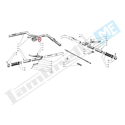 Dado alto Ø8mm, chiave 14mm