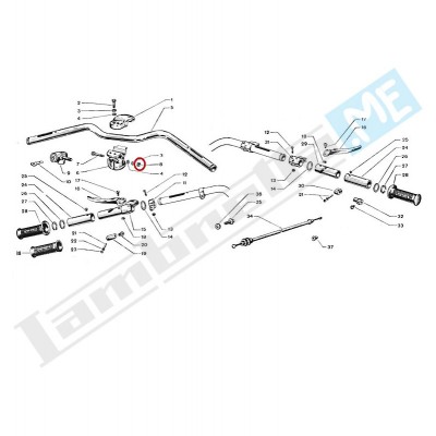 Dado alto Ø8mm, chiave 14mm