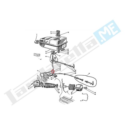 Dado autobloccante 7mm pipa aspirazione