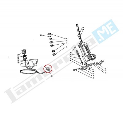 Rinvio tachimetro/contachilometri (quadro 2mm)