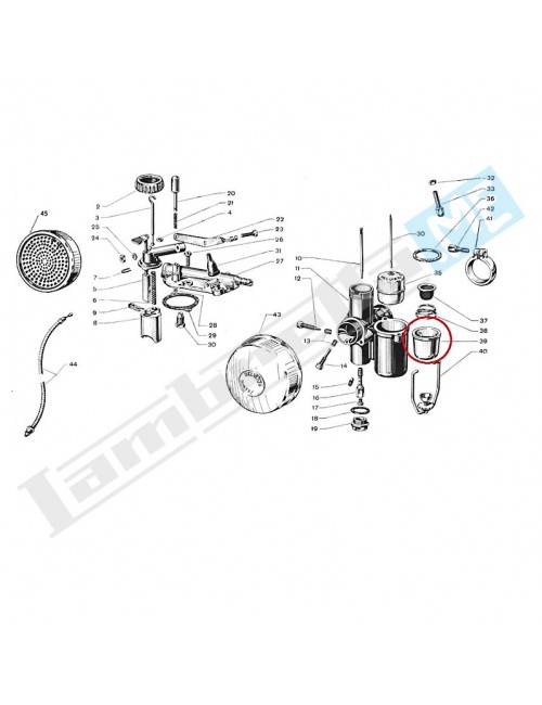 Bicchierino per filtro benzina