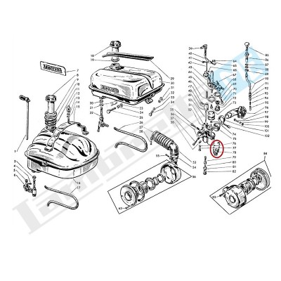 Tirante completo bicchierino per filtro benzina