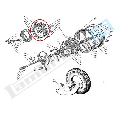 Tamburo ruota posteriore 9