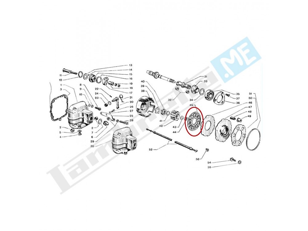 Serie dischi frizione (Surflex 3 dischi)