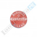 Stemma tondo decorato ROSSO (40mm)