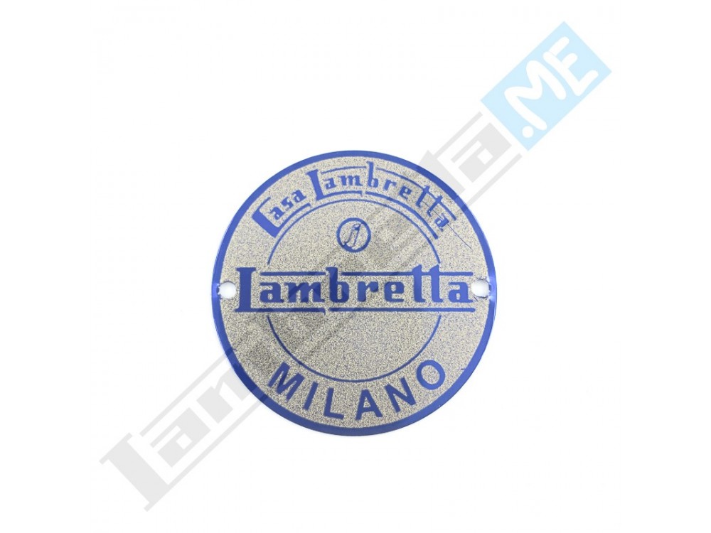 Stemma tondo decorato GRIGIO/BLU (40mm)