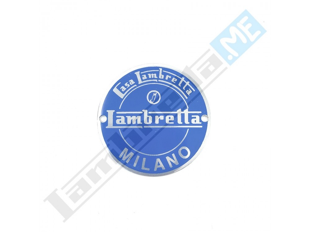 Stemma tondo decorato BLU (40mm)