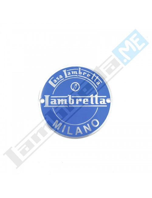 Stemma tondo decorato BLU (40mm)