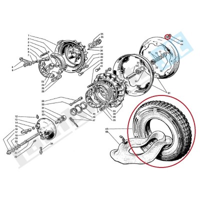 Pneumatico Michelin S83  3.50X10