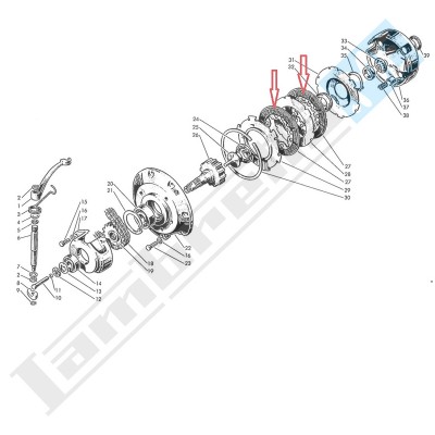 Kit 2 dischi frizione guarniti