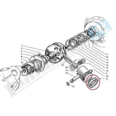 Segmento Pistone Ø std 52x2,5mm e maggiorazioni