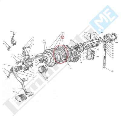 Ingranaggio III velocità 39 denti