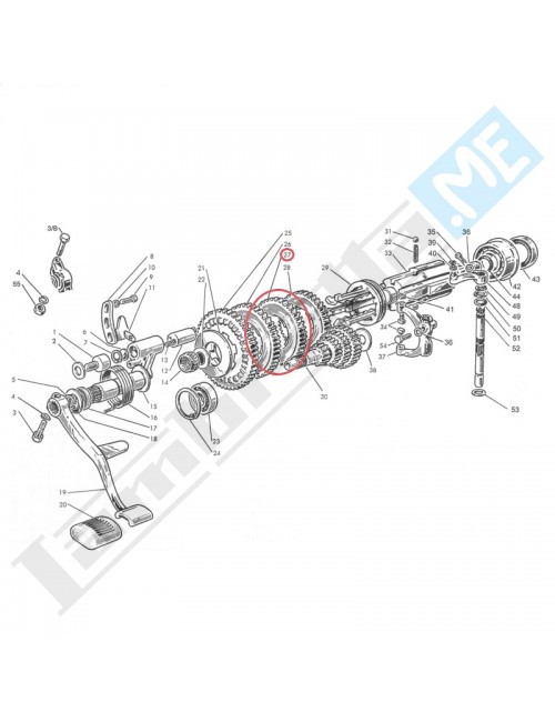 Ingranaggio III velocità 39 denti