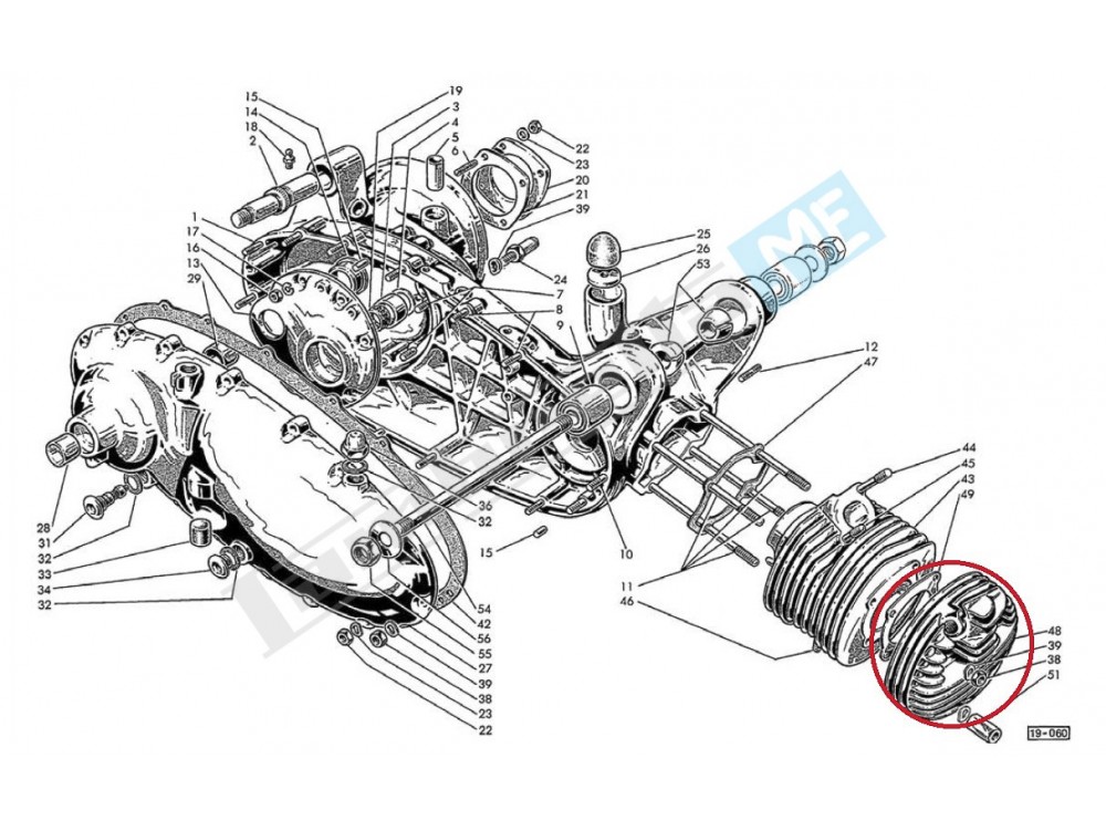 Testata cilindro 175cc