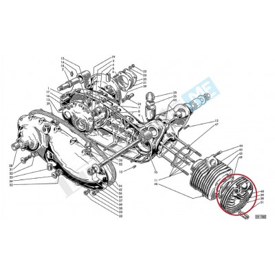 Testata cilindro 125cc