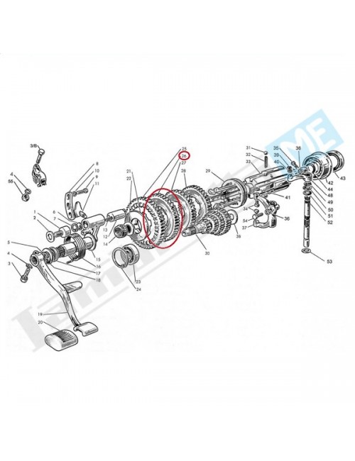 Ingranaggio II velocità 41 denti