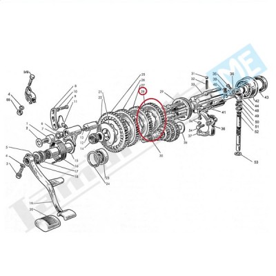 Ingranaggio IV velocità 35 denti