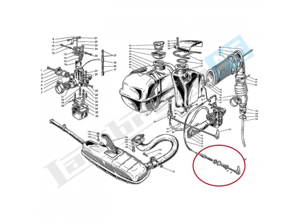 Levetta con base (plastica)