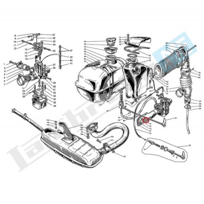 Dado autobloccante 7mm pipa aspirazione