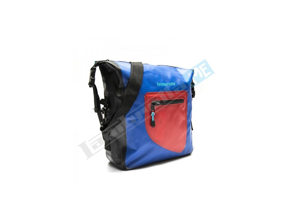 BORSA MESSENGER LAMBRETTA WATERPROOF - BLU/ROSSO