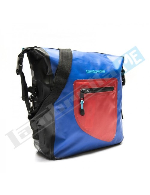 BORSA MESSENGER LAMBRETTA WATERPROOF - BLU/ROSSO