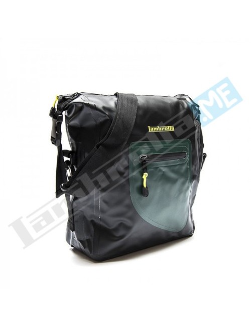 BORSA MESSENGER LAMBRETTA WATERPROOF - NERO/VERDE