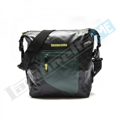 BORSA MESSENGER LAMBRETTA WATERPROOF - NERO/VERDE