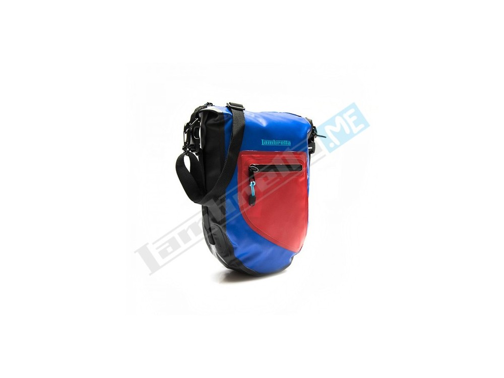 BORSELLO LAMBRETTA WATERPROOF - BLU/ROSSO