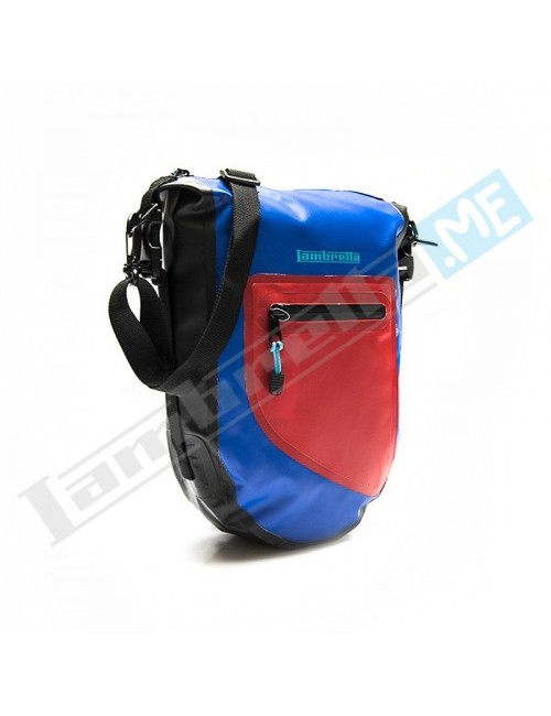 BORSELLO LAMBRETTA WATERPROOF - BLU/ROSSO