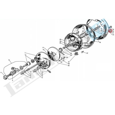 Dado cieco autobloccante chiave 13mm per ruota