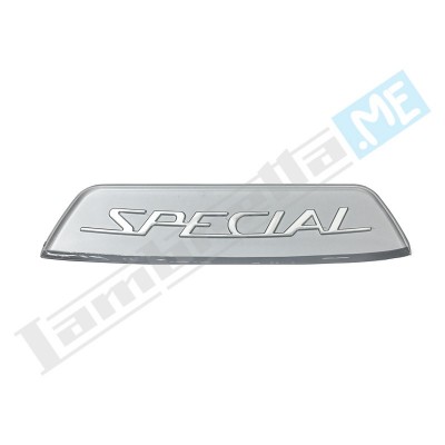 Fregio posteriore "SPECIAL" in plastica (Silver)