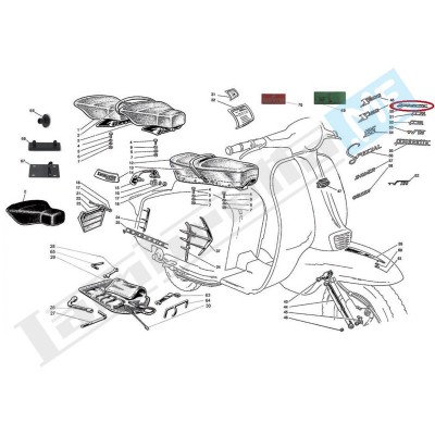 Scritta "Lambretta" per scudo