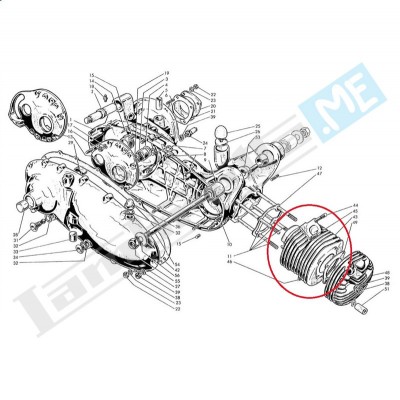 Cilindro motore 150cc Ø57mm