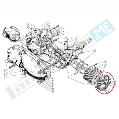 Testata cilindro 125cc