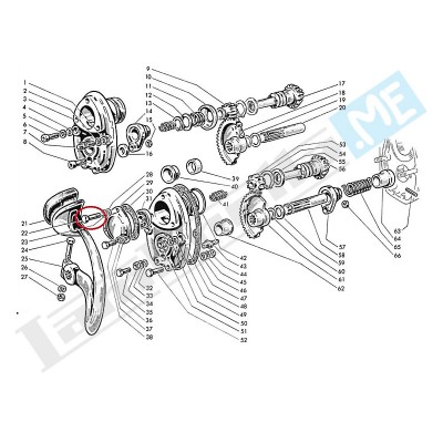 Vite fissaggio coperchio Ø6X47mm chiave 10mm