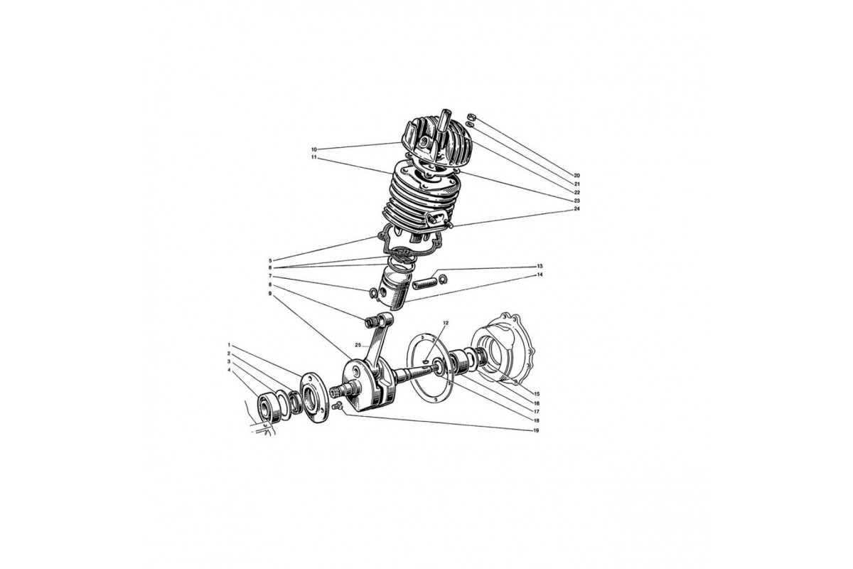 Albero Motore - Cilindro e Testa - Pistone (Tav.2)
