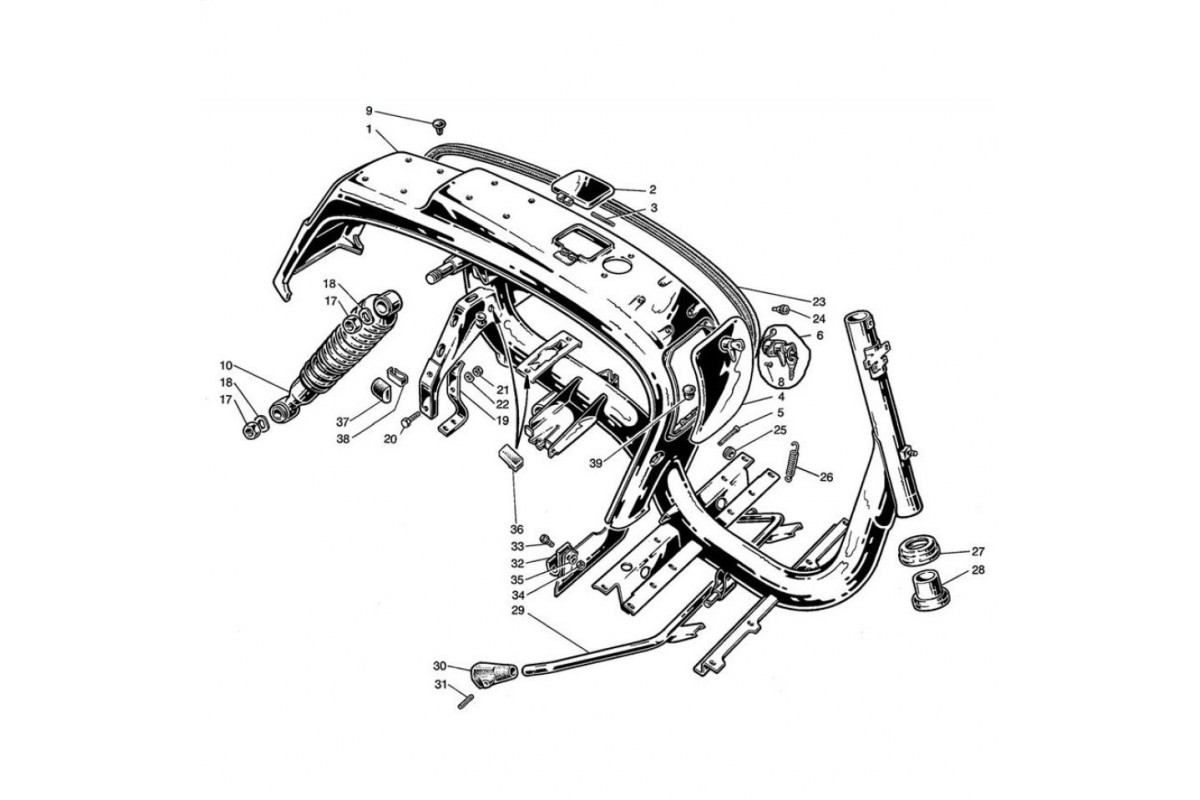 Telaio, Sospensione e Cavalletto (Tav.7)