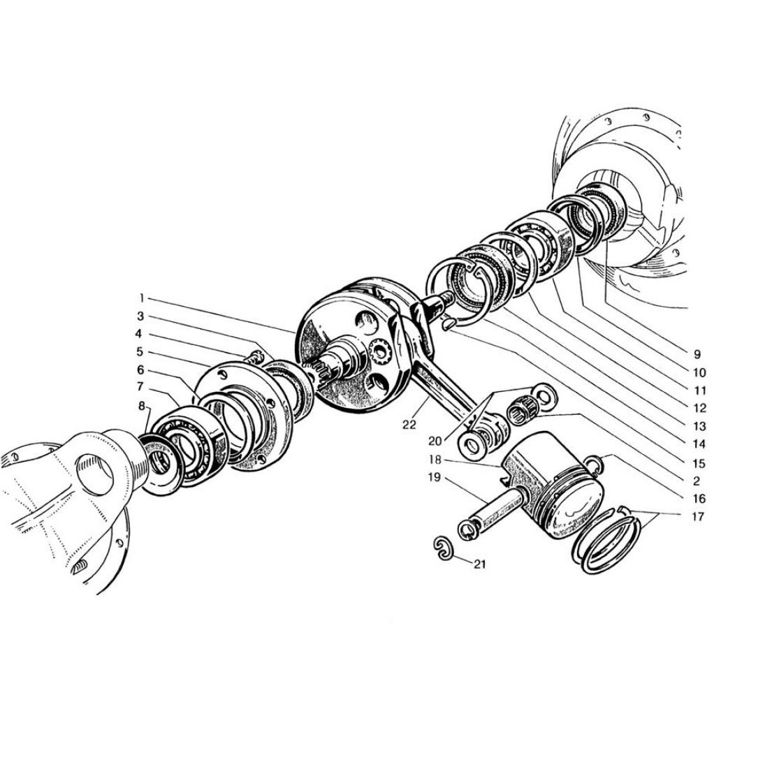 Albero Motore e Pistone (Tav.2)