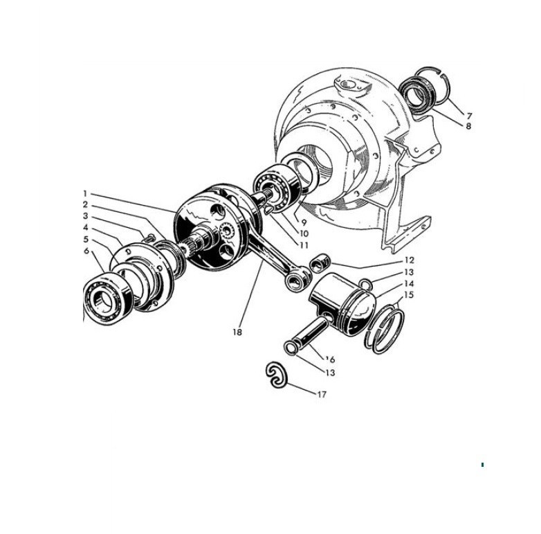 Albero motore e Pistone (Tav.2)