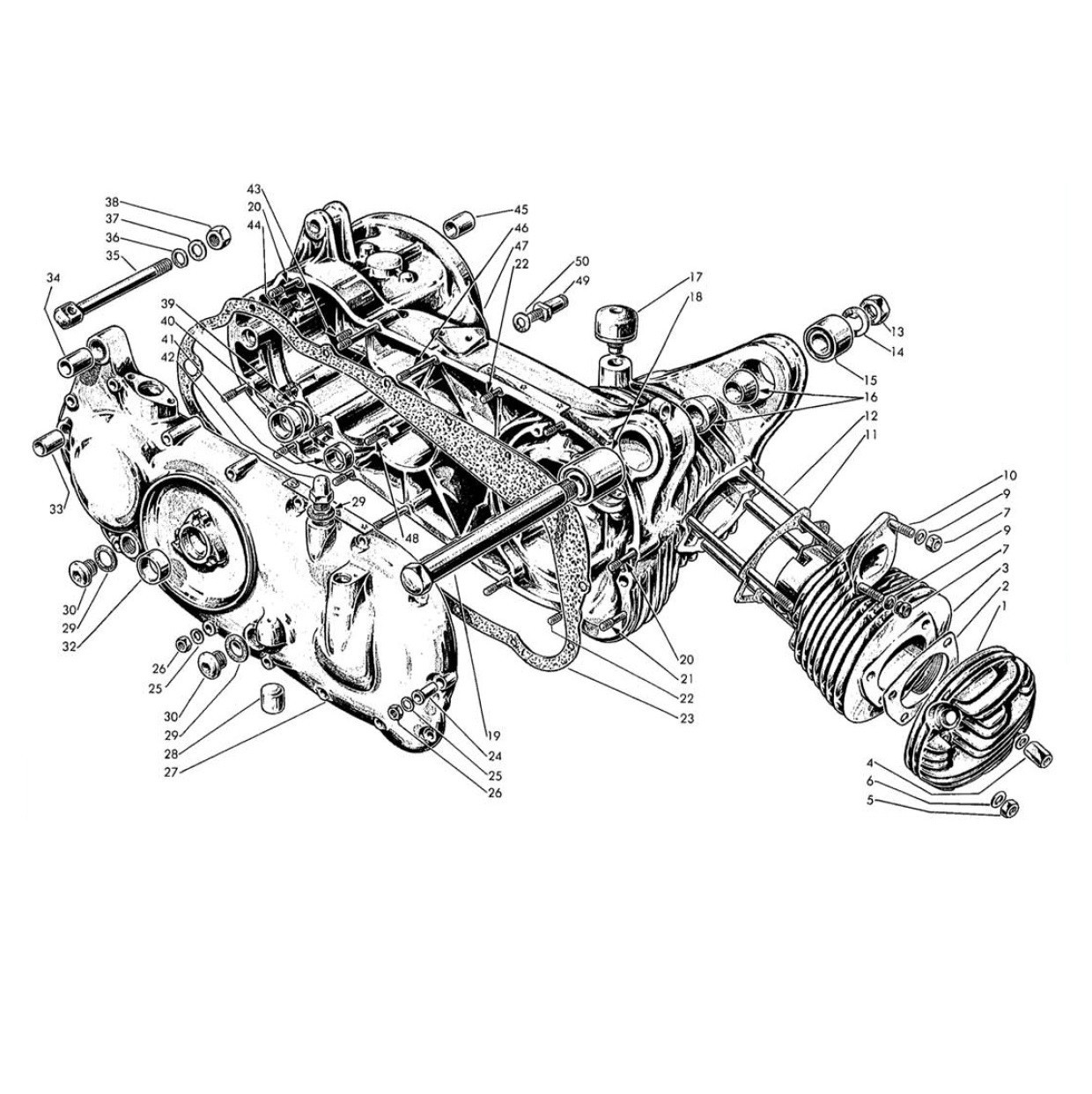 Carter Motore e Cilindro (Tav.1)